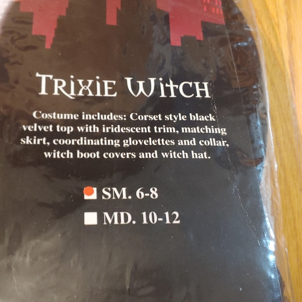 Sinister City Trixie Witch Halloween Costume Black Velvet Corset Top Skirt SMALL - Picture 2 of 3